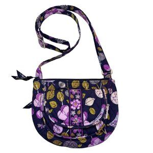 Vera Bradley Lizzy Crossbody Purse Retired Floral Nightingale Pattern Handbag